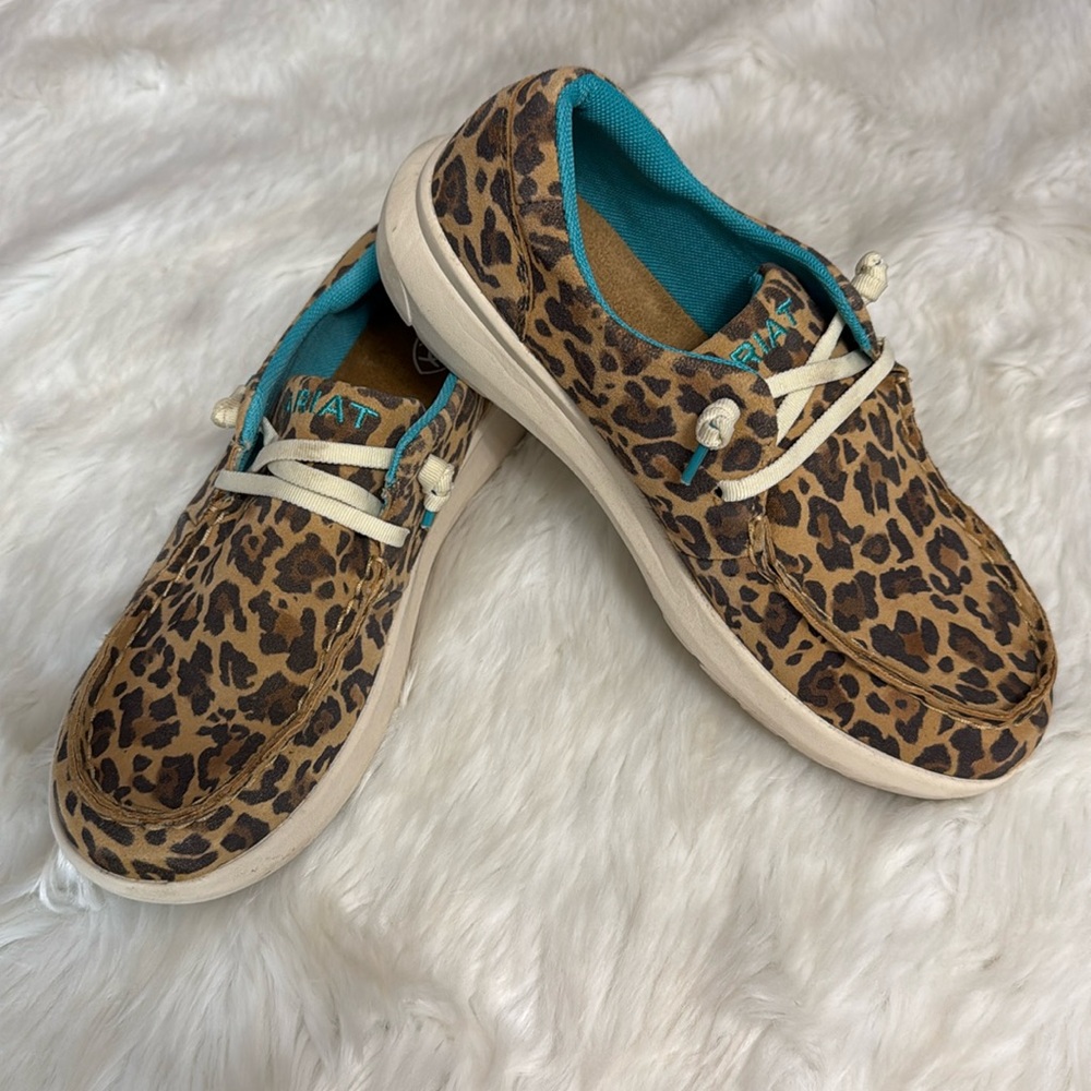 Ariat Hilo Casual Stretch Animal Print Flats Embossed Shoes Women Size 7